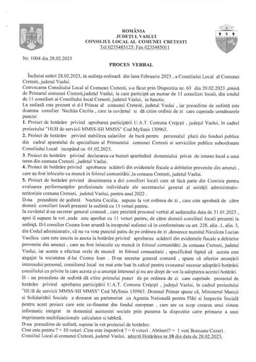 Proces verbal sedinta CL 28 02 2023