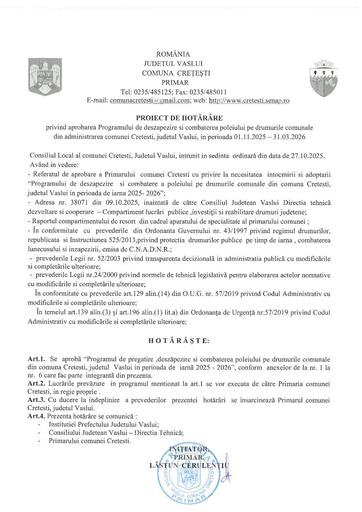 PHCL  Program deszapezire 2025 2026