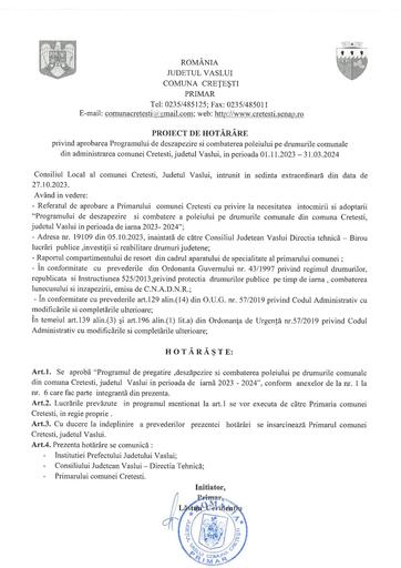Proiect hcl  program deszapezire